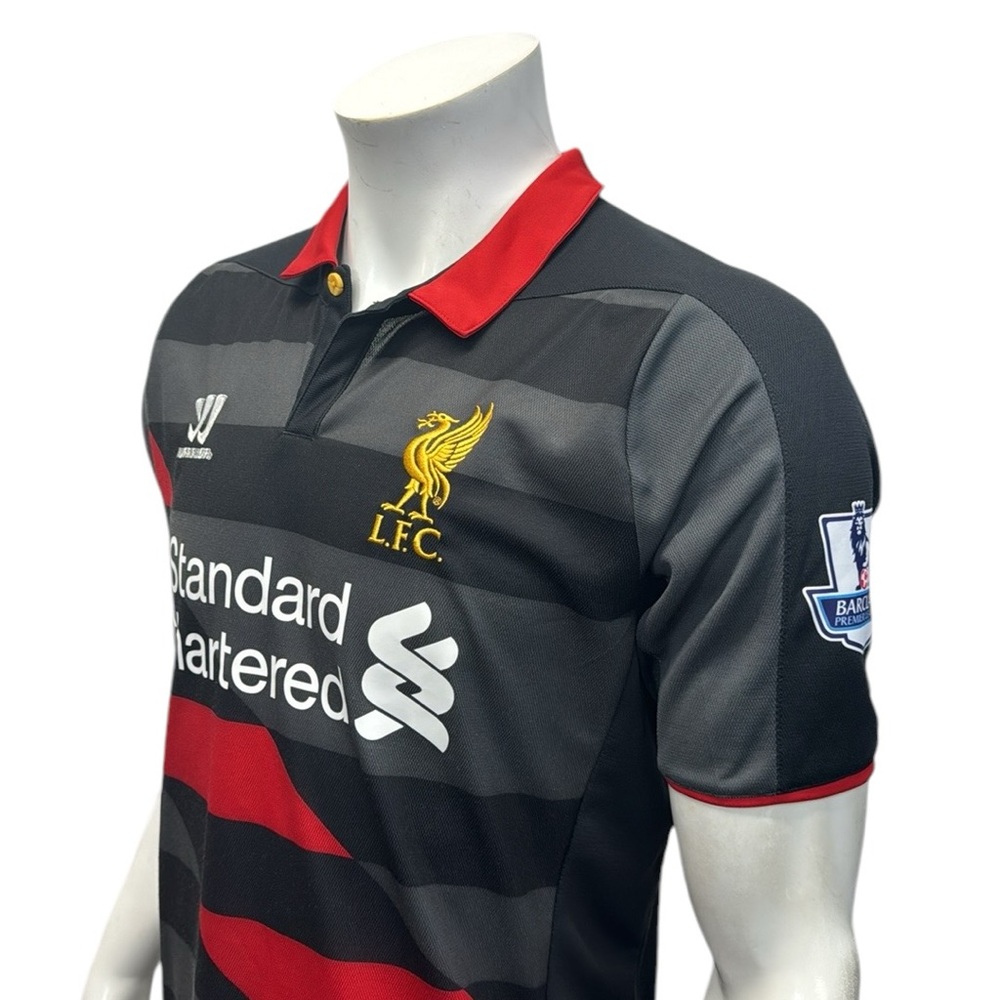 Liverpool LFC Raheem Sterling 2014-2015 Black Red Third Warrior Jersey Size MD - Picture 8 of 16